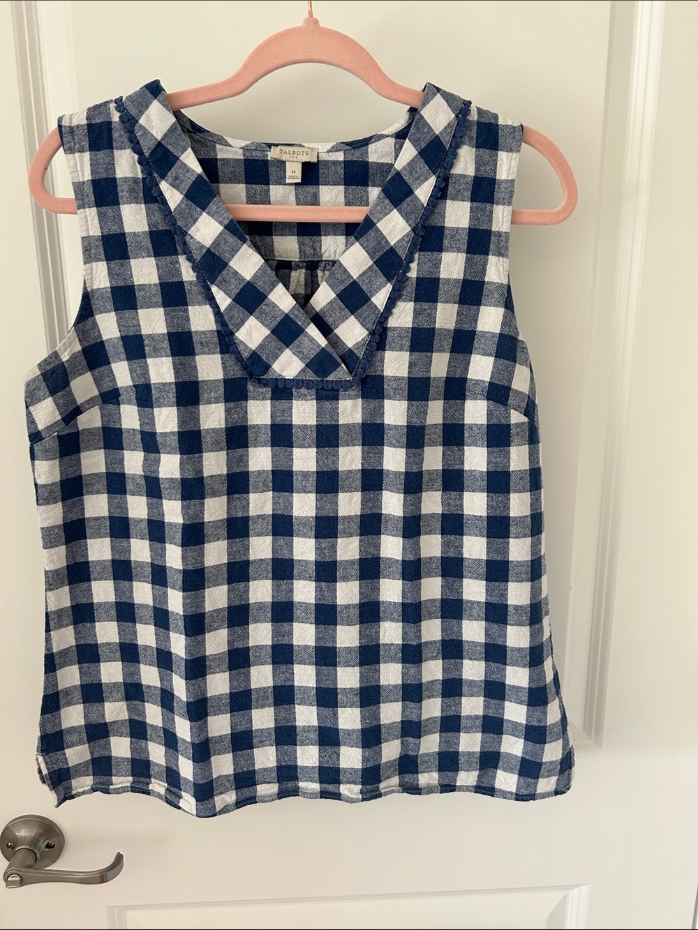 Talbots cute checker top